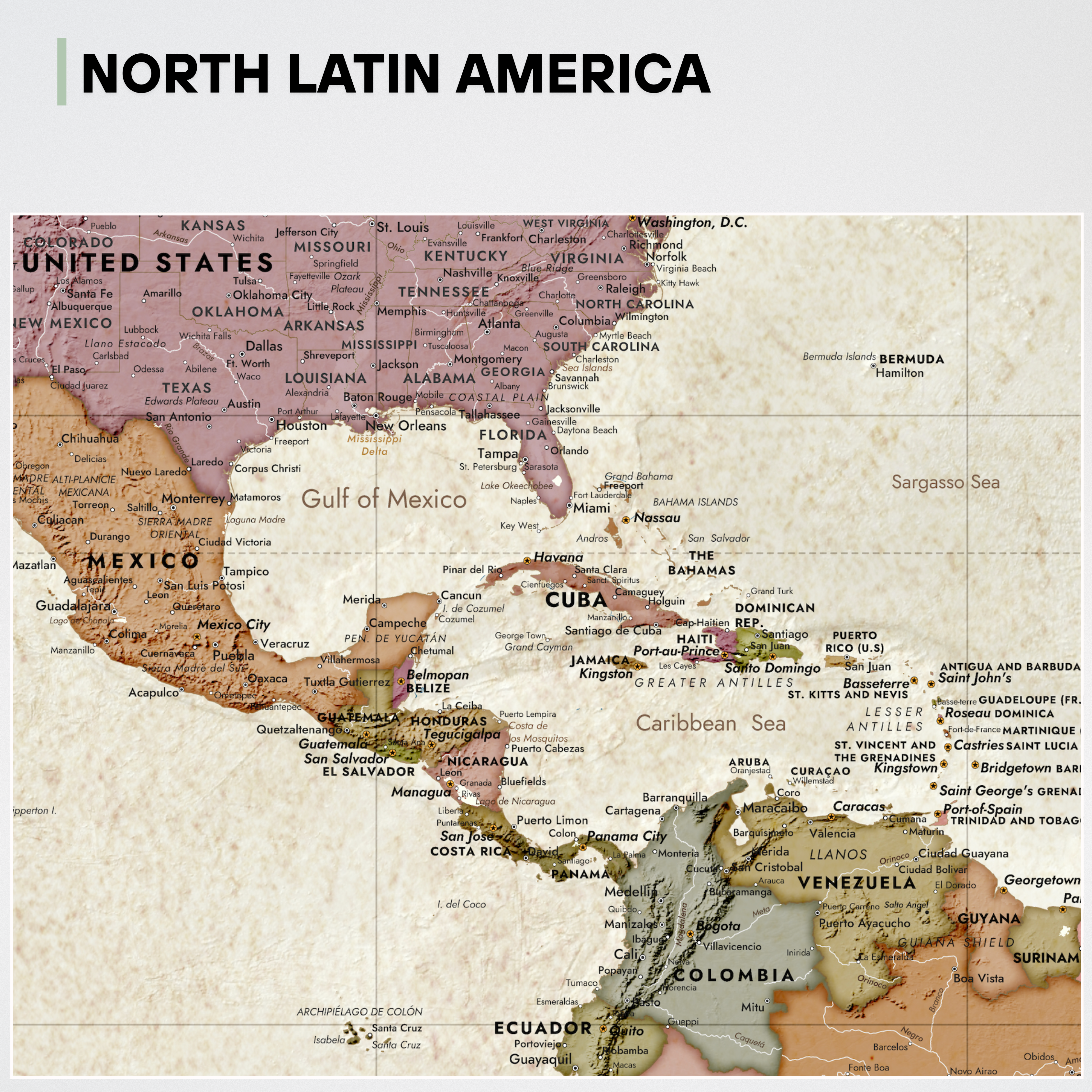 World map Golden Meridian