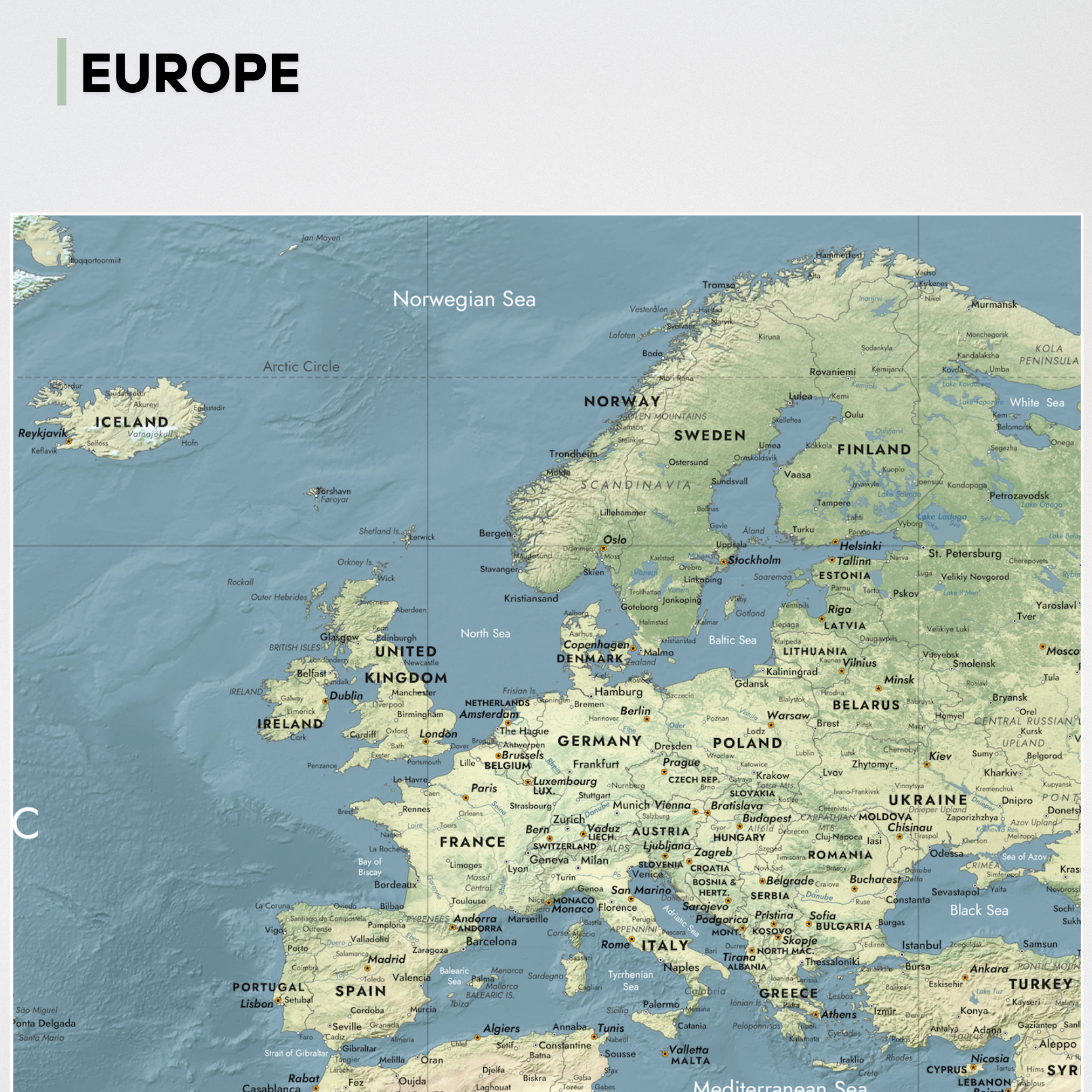 World map Earthstream
