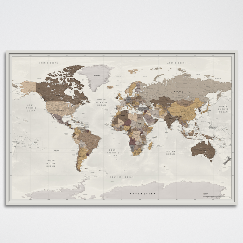 World map Sandy Ridge