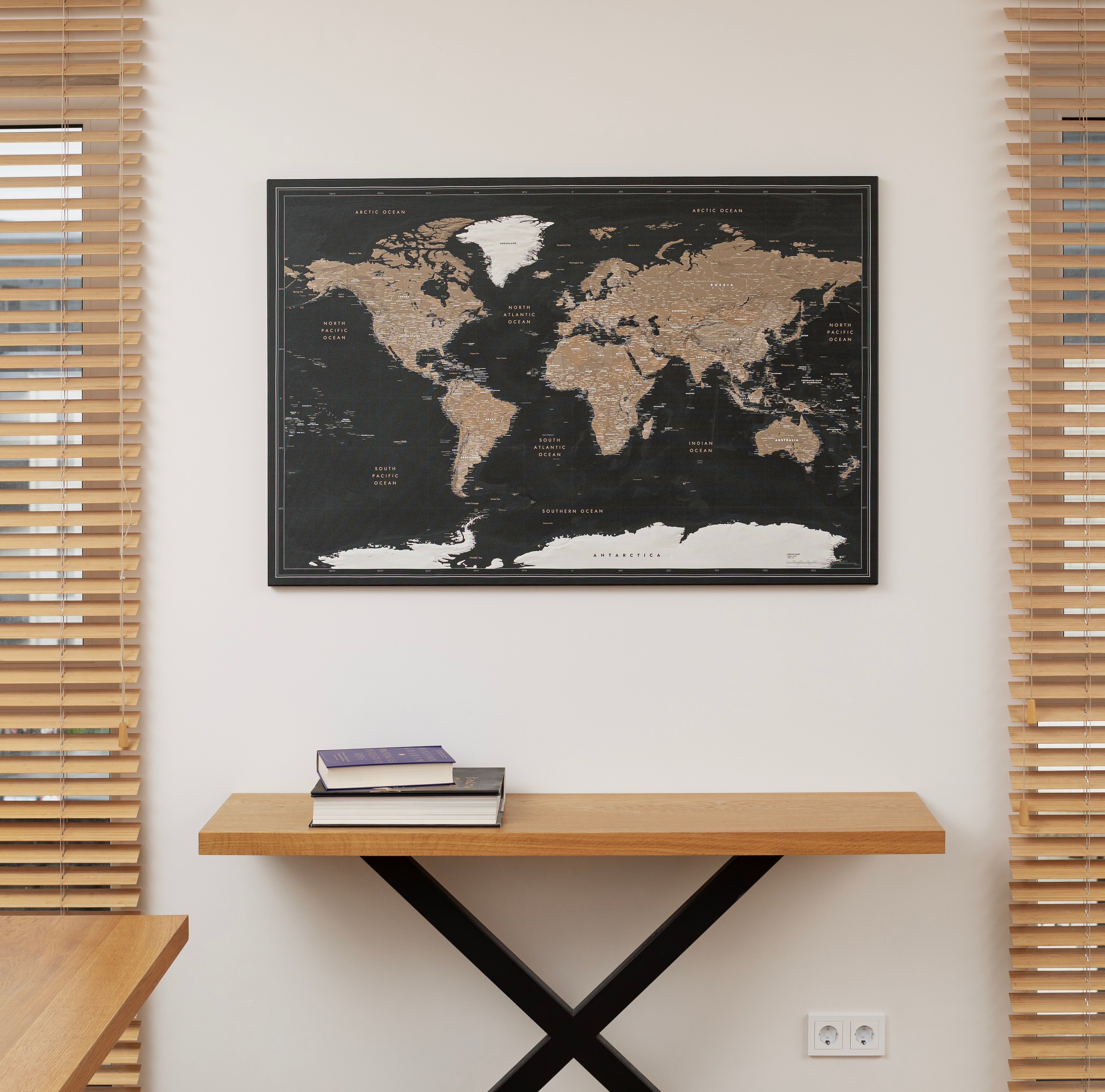 World map Night Canyon