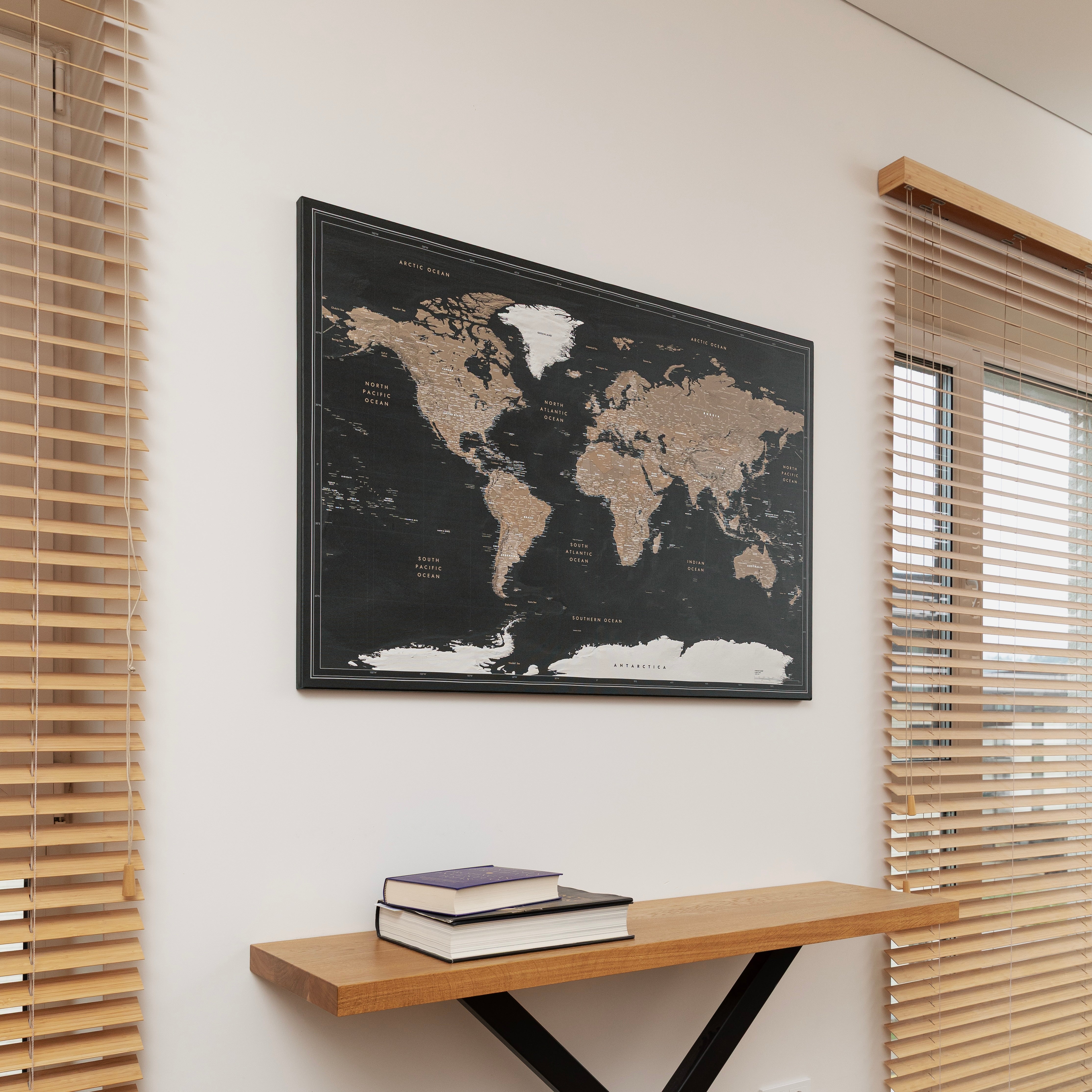 World map Night Canyon
