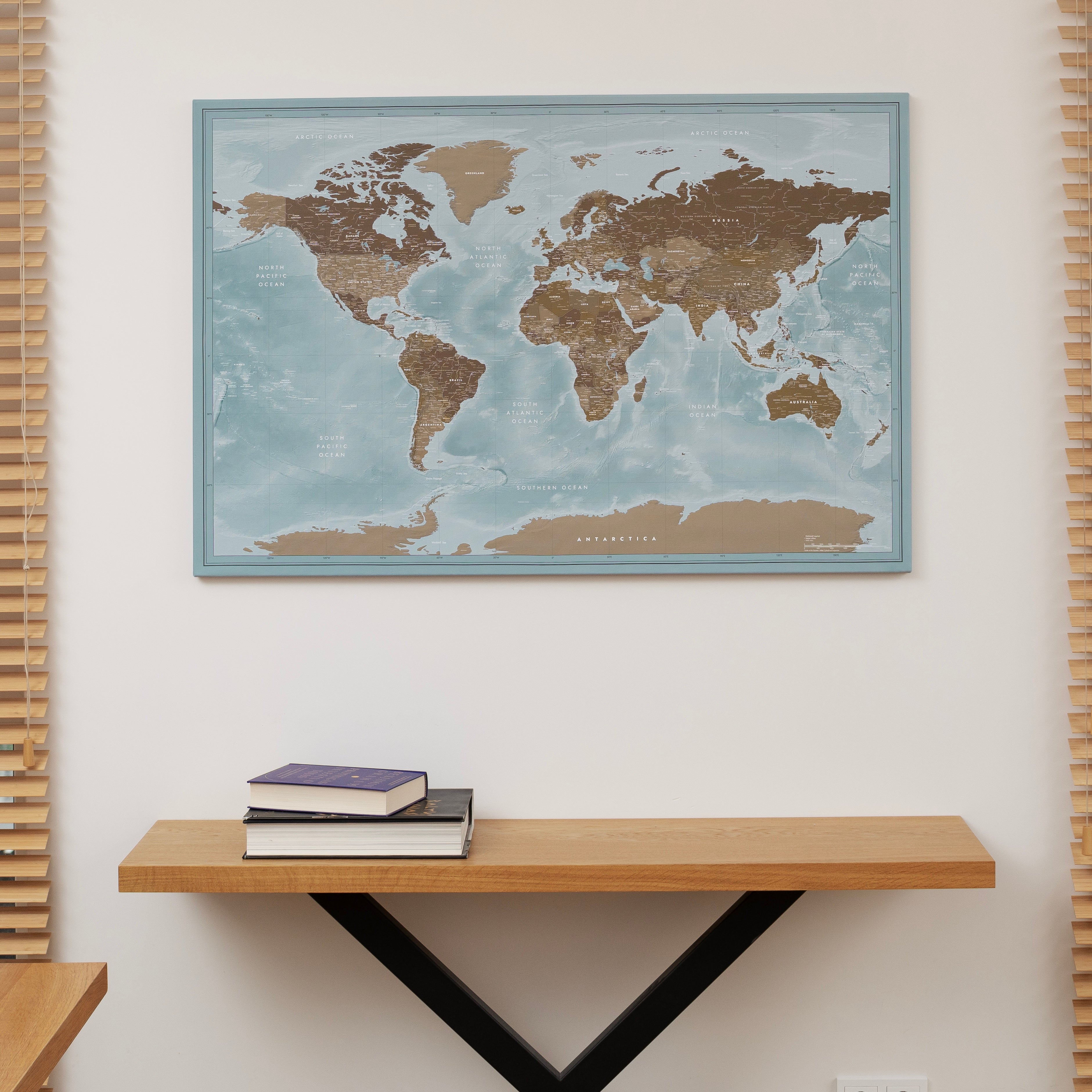 World map Cloud Blue