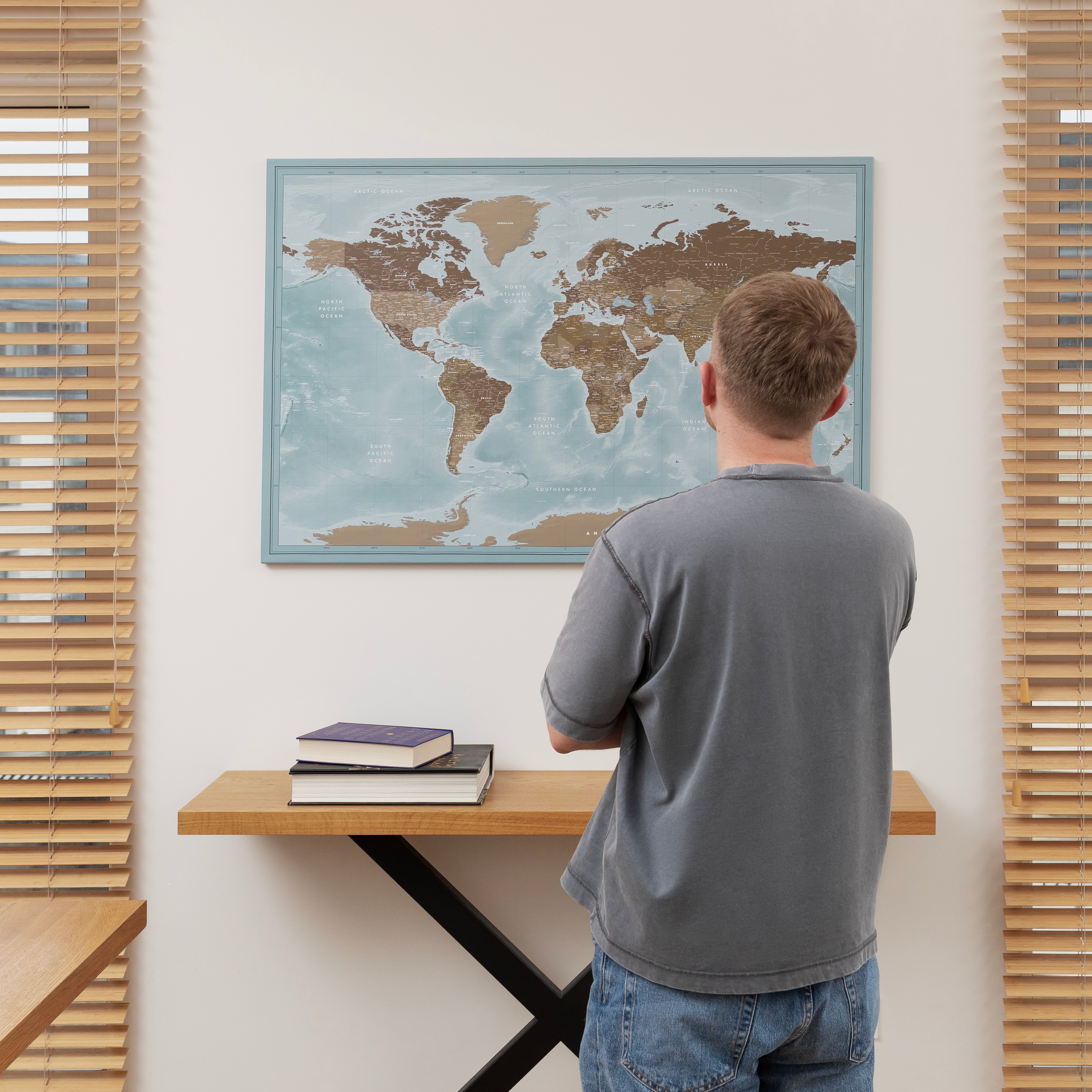 World map Cloud Blue