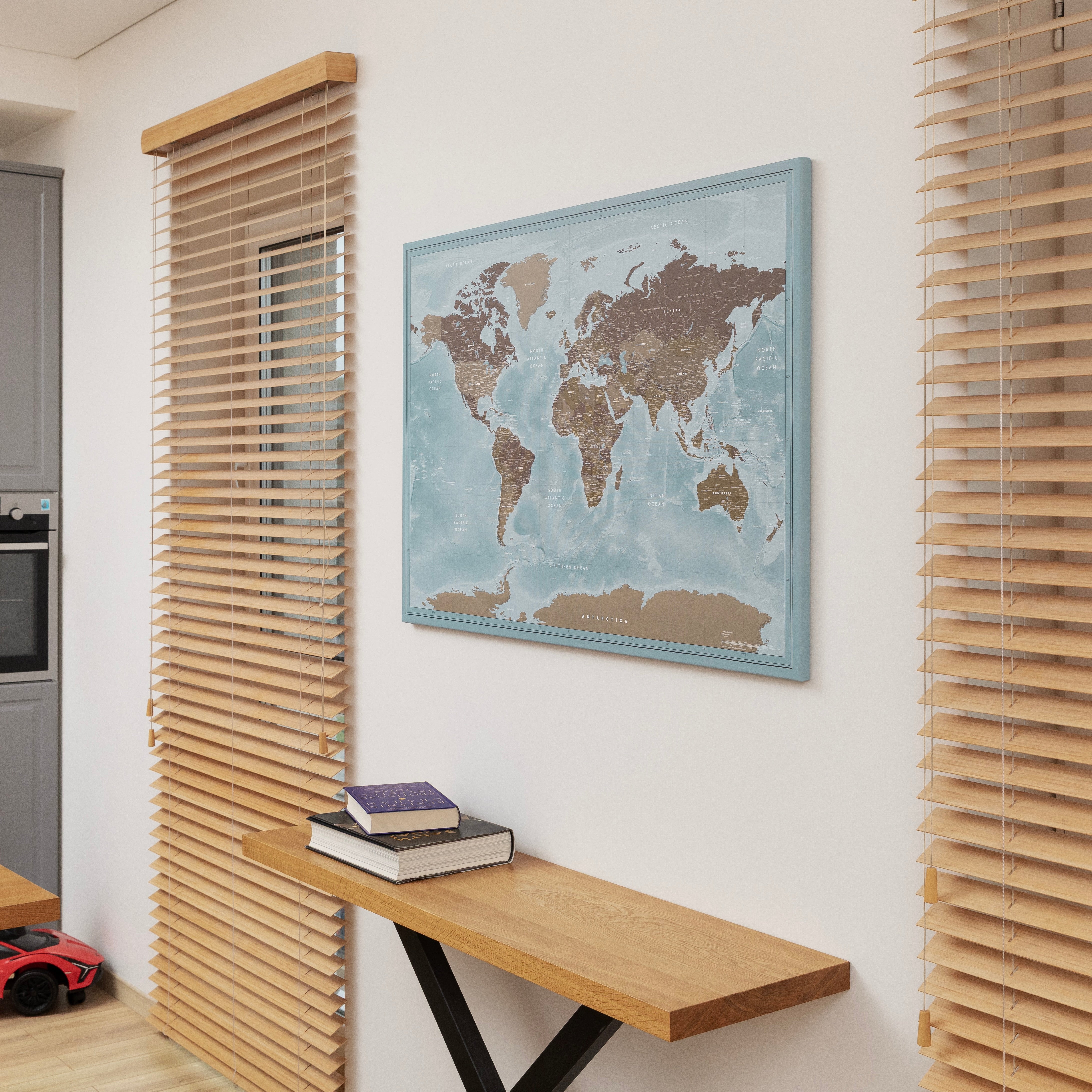 World map Cloud Blue