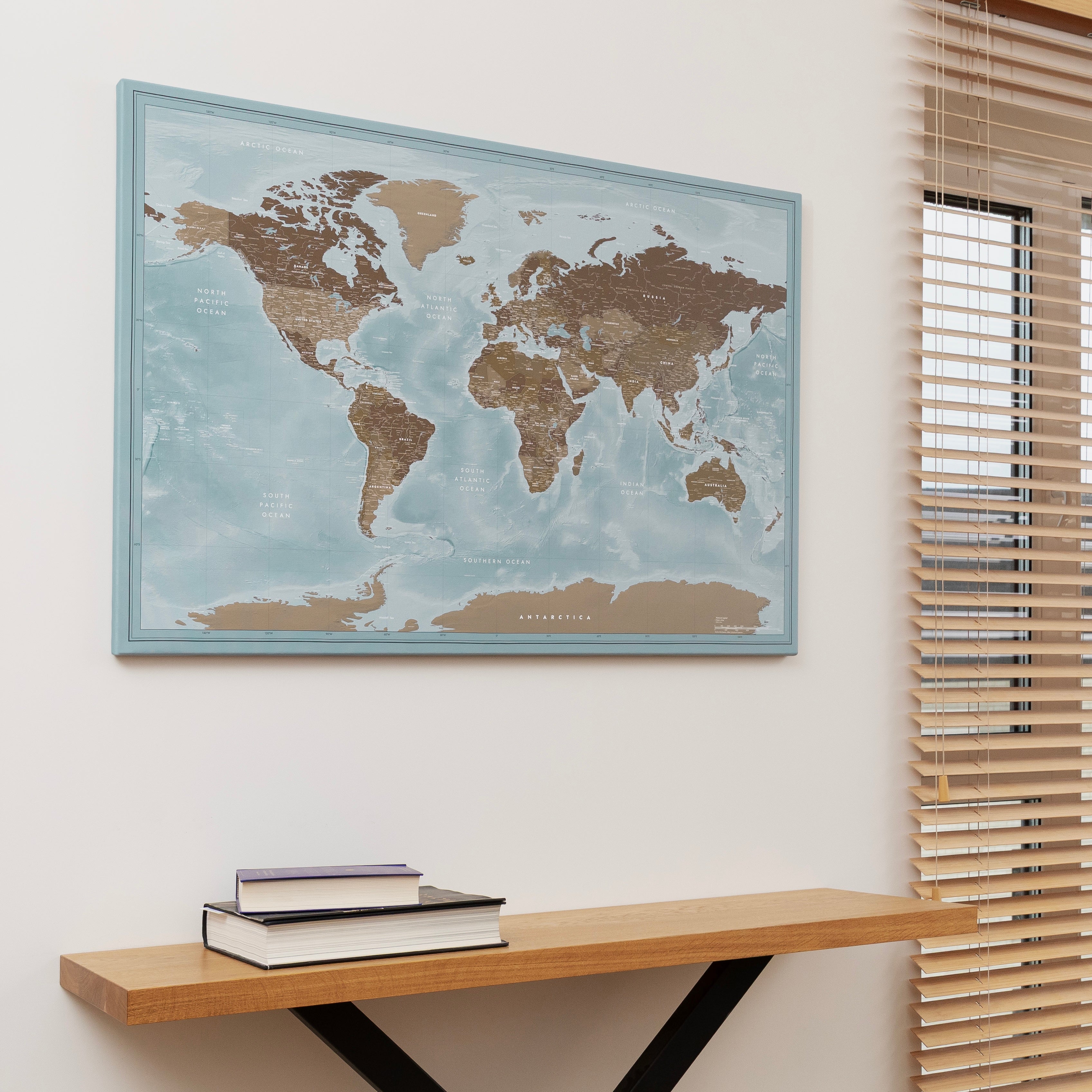 World map Cloud Blue
