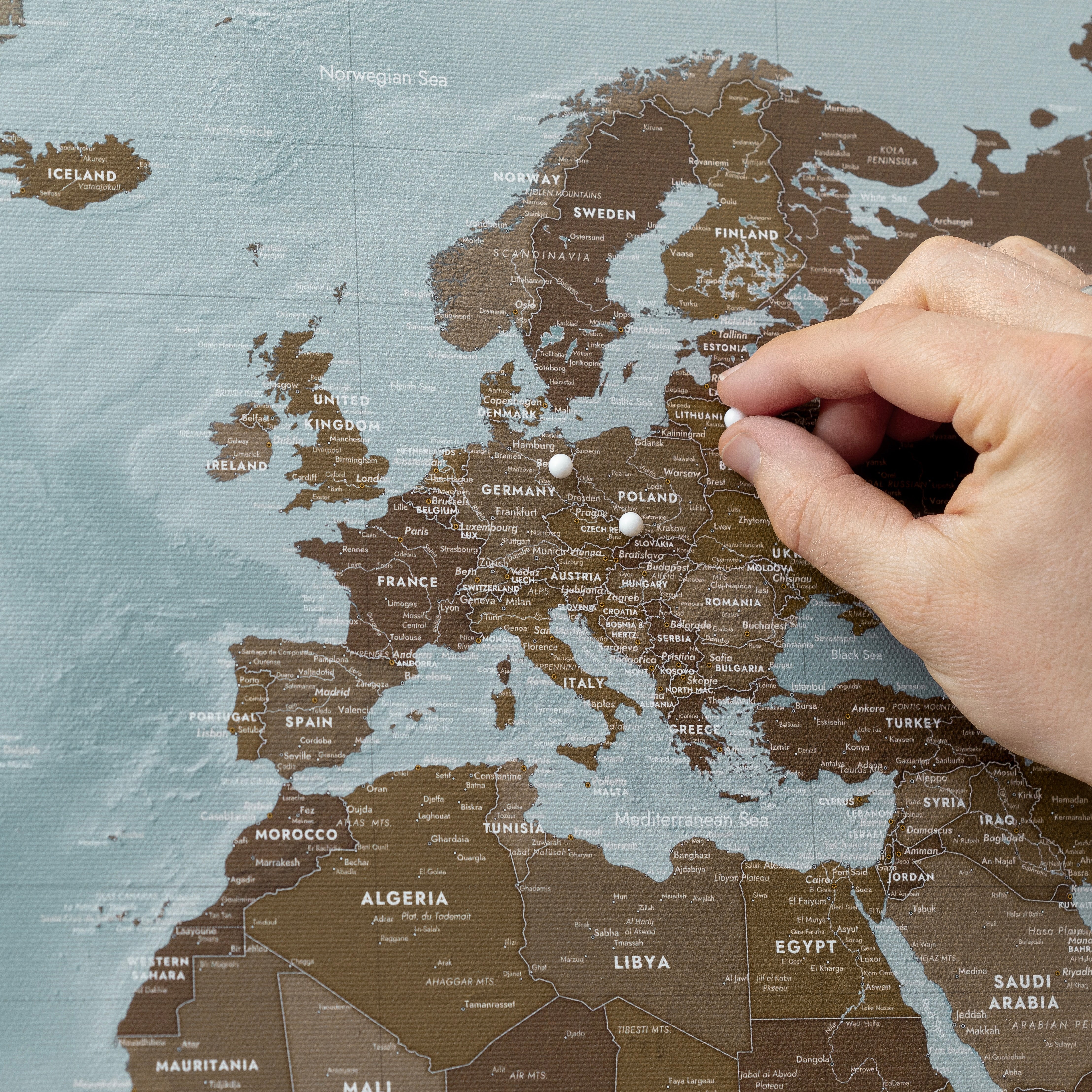 World map Cloud Blue