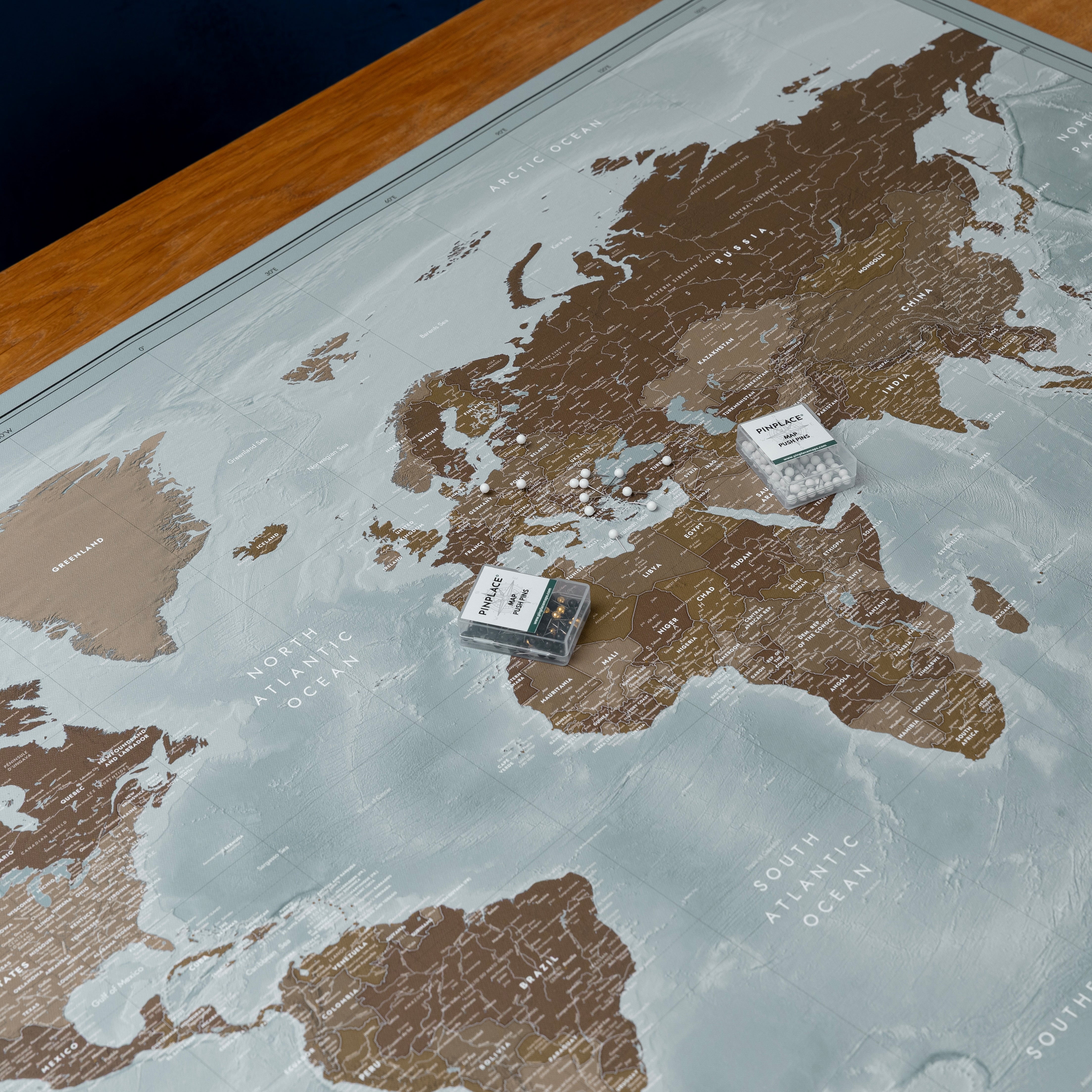 World map Cloud Blue