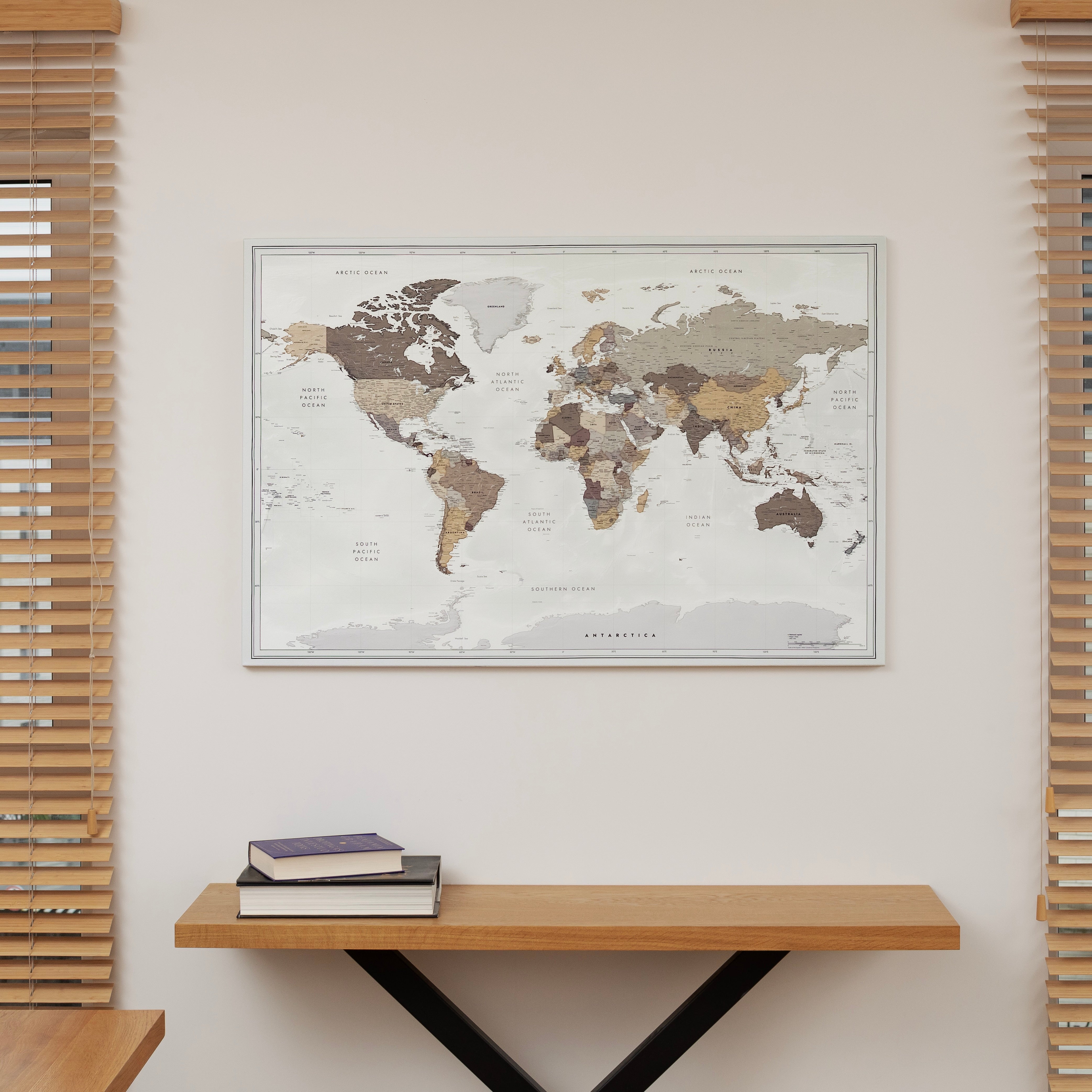 World map Sandy Ridge
