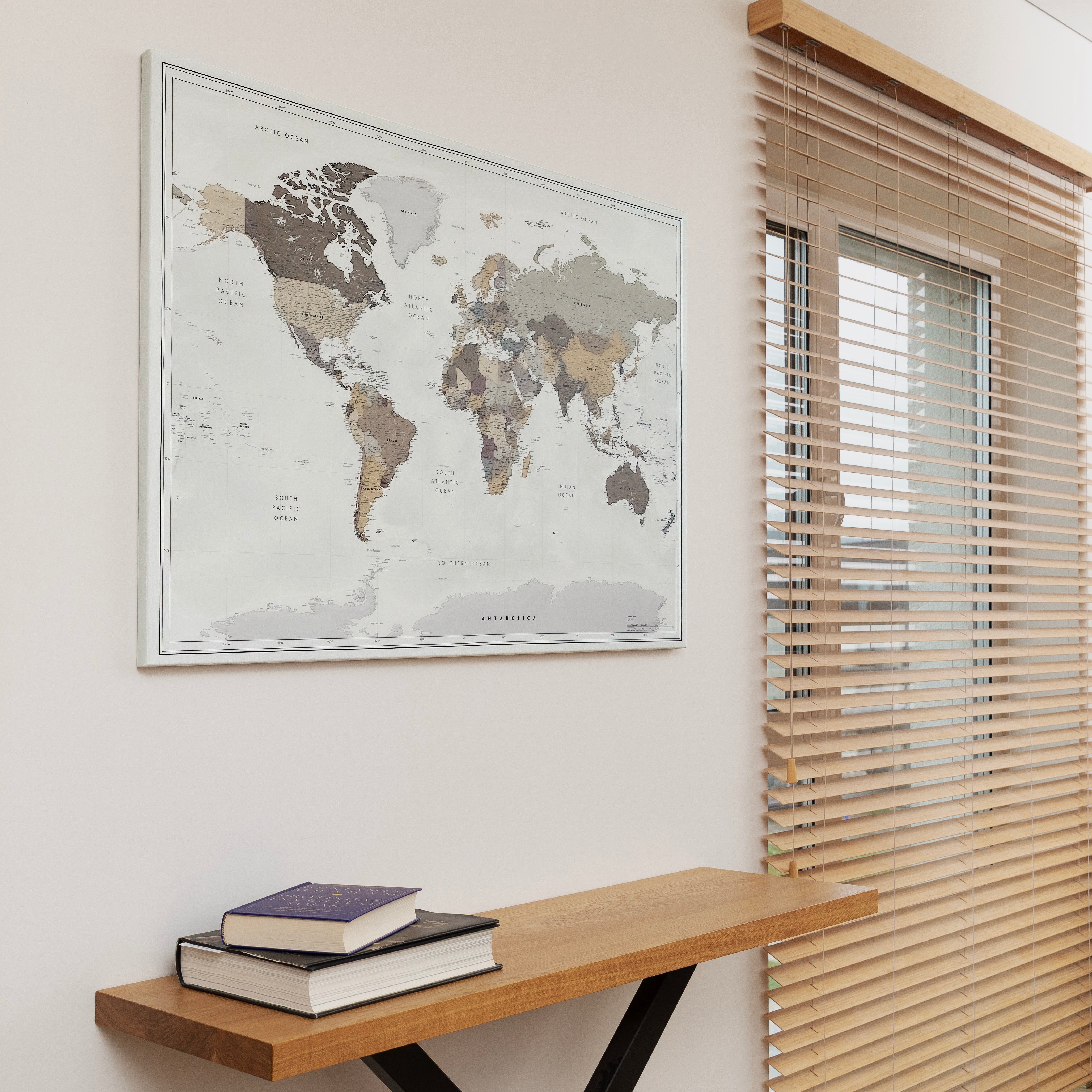 World map Sandy Ridge