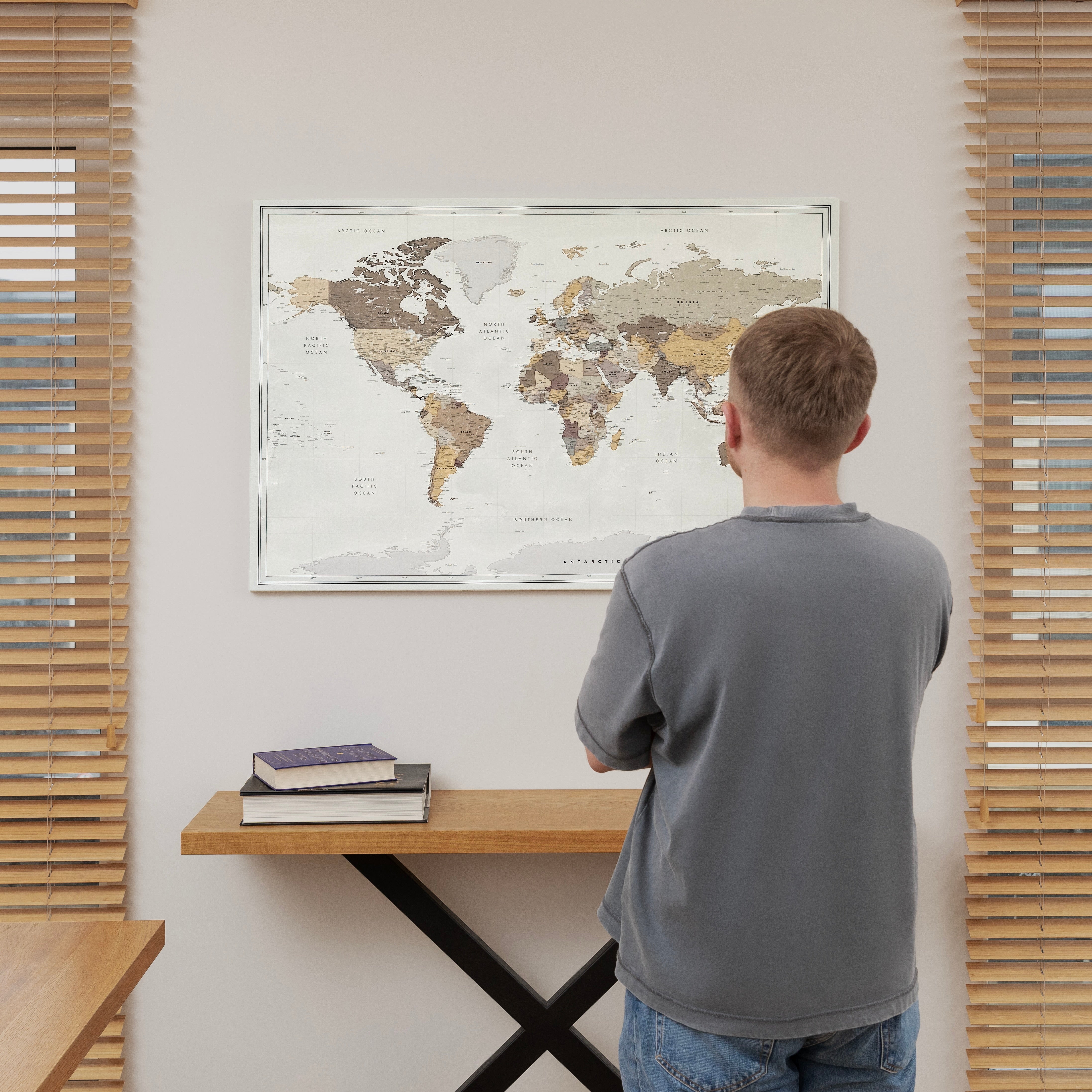 World map Sandy Ridge