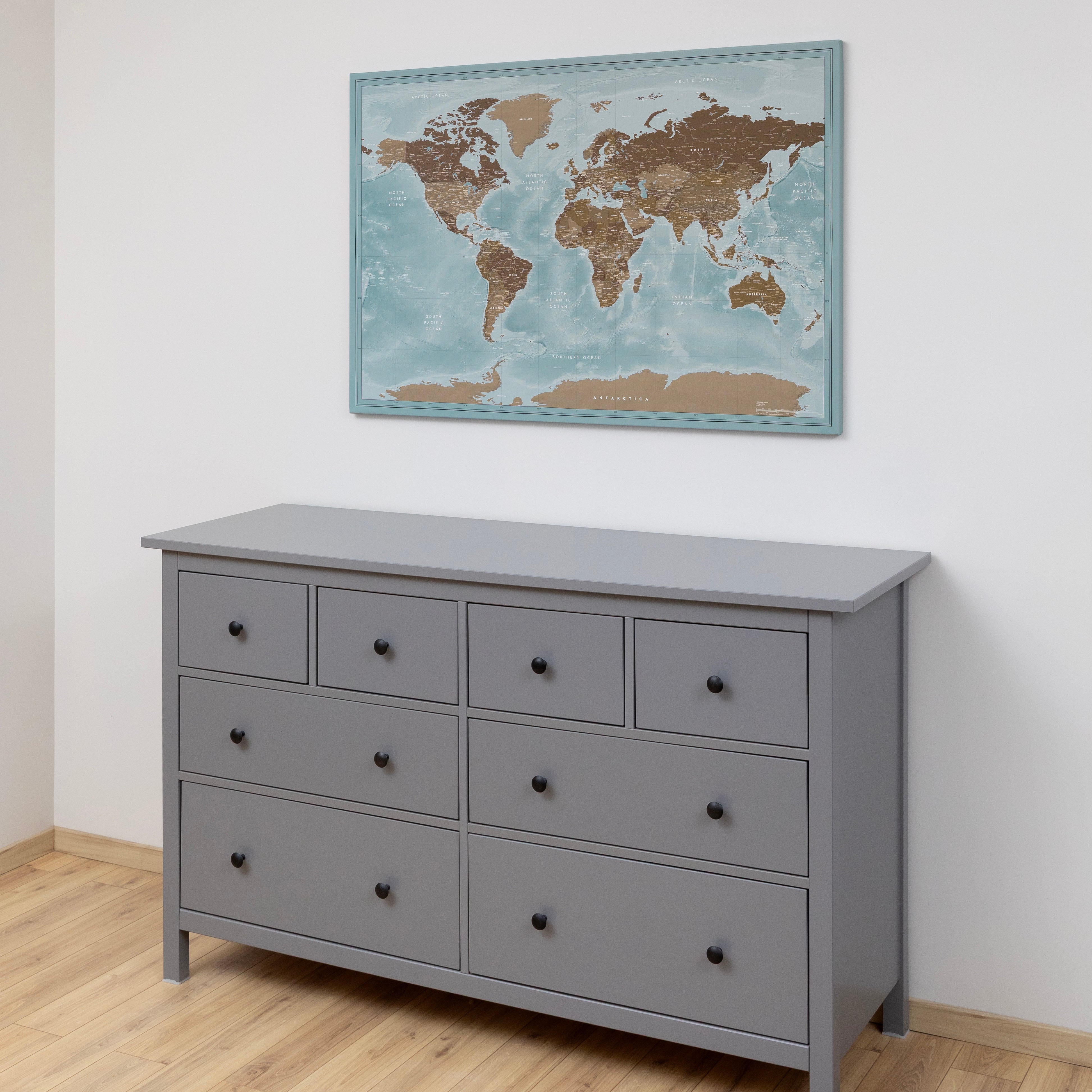 World map Cloud Blue