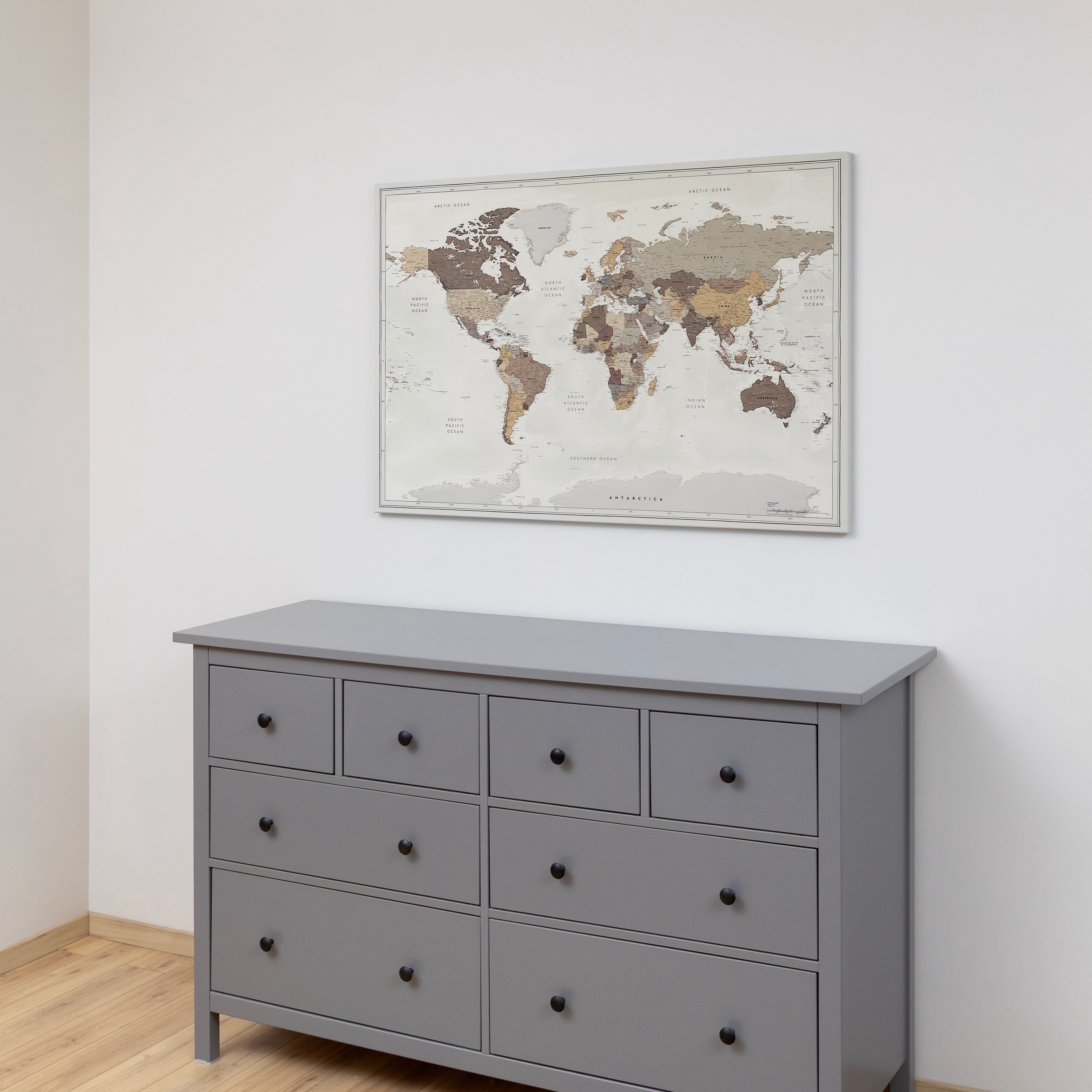 World map Sandy Ridge