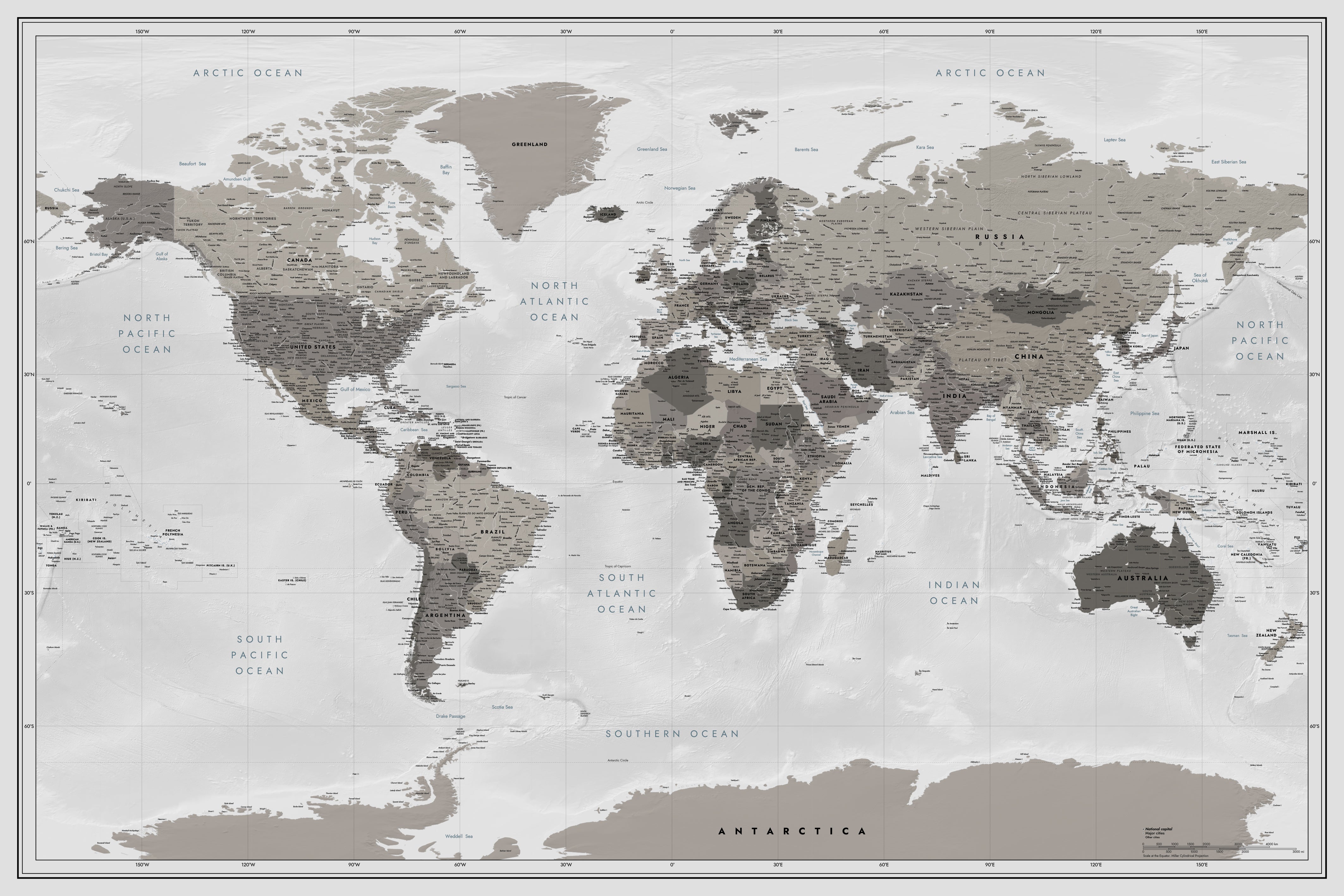 World map Soft Stone